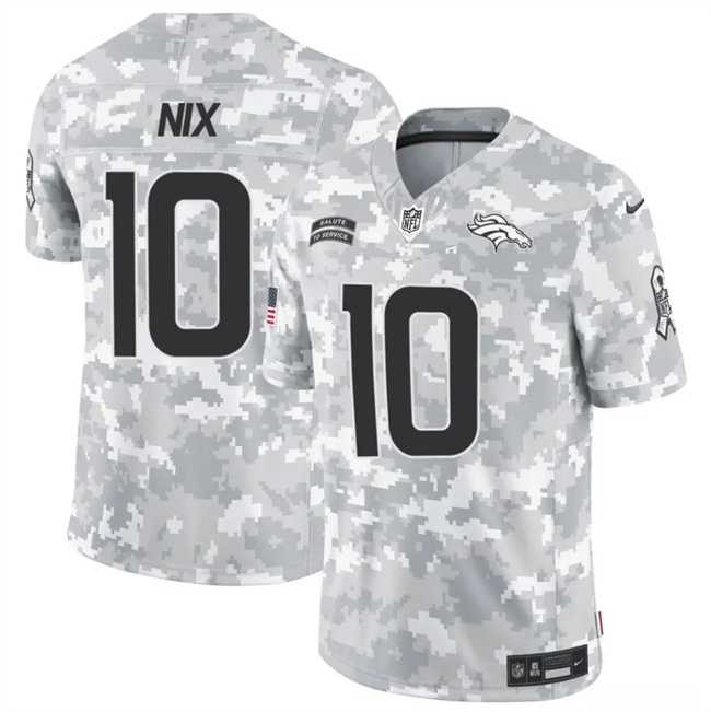 Men's Denver Broncos #10 Bo Nix 2024 F.U.S.E Arctic Camo Salute To Service Limited Stitched Football Jersey Dzhi,We sell and wholesale Men's Denver Broncos #10 Bo Nix 2024 F.U.S.E Arctic Camo Salute To Service Limited Stitched Football Jersey Dzhi on line form chian!